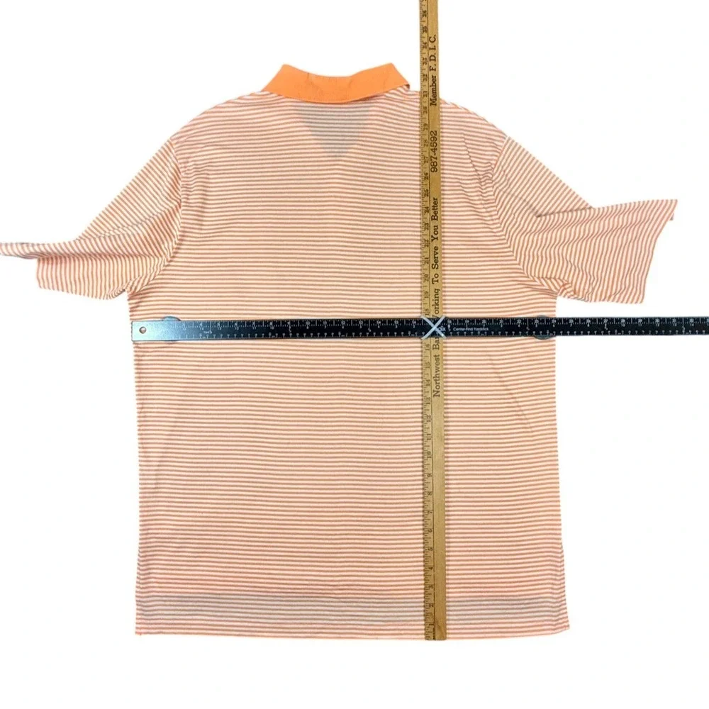 Polo Ralph Lauren Mens L Orange Stripe Big Pony Trump National Doral Golf Club - Picture 9 of 9